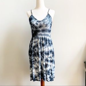 M. Rena Tie Dye Smock Waist Dress